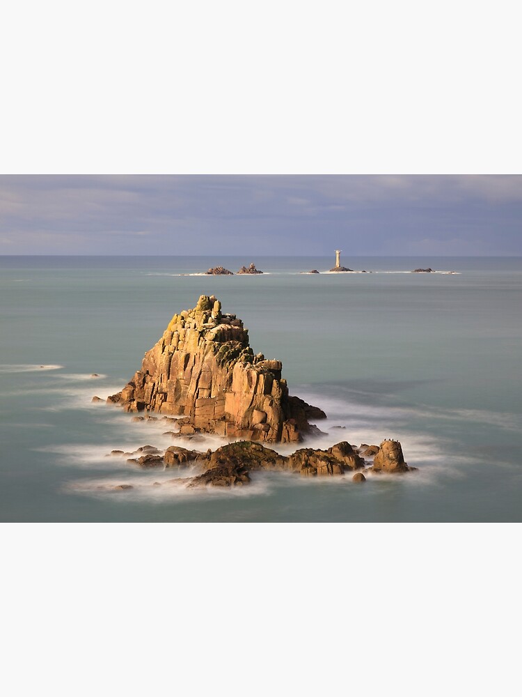 Thumbnail 3 of 3, Photographic Print, The Armed Knight and Longships Lighthouse (Land's End) designed and sold by bitm2007.