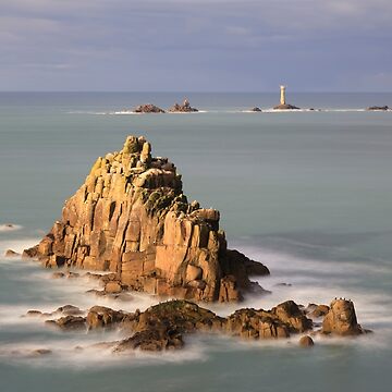 Artwork thumbnail, The Armed Knight and Longships Lighthouse (Land's End) by bitm2007