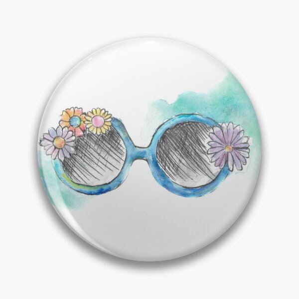Artikelvorschau, Aquarell floral Sunnies Gekritzel entworfen und verkauft von Reanna Bakshani.