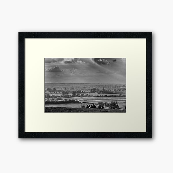 Warwickshire fields Framed Art Print