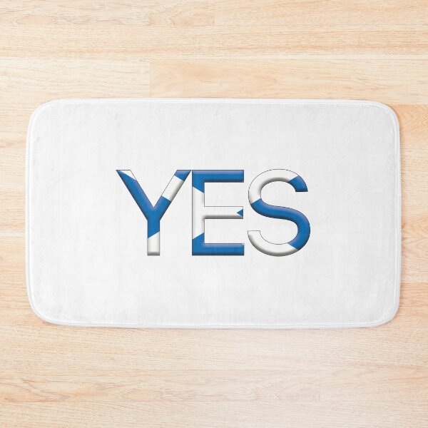 Item preview, YES, 3D Scottish Independence Saltire Flag Text Slogan designed and sold by MacPean.