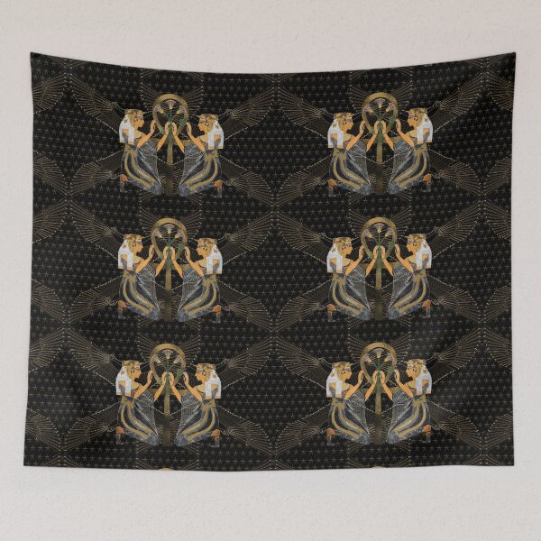 Item preview, Nefertari Protecting Golden Key Of Life "ANKH" designed and sold by Curtis Ryan Woodside Productions.