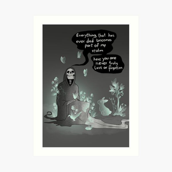 Never lost (text version) Art Print