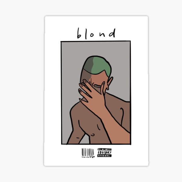 Frank Ocean Blonde Album Cover Sticker for Sale by Coolkinglou