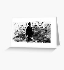 walking with James Joyce Greeting Card