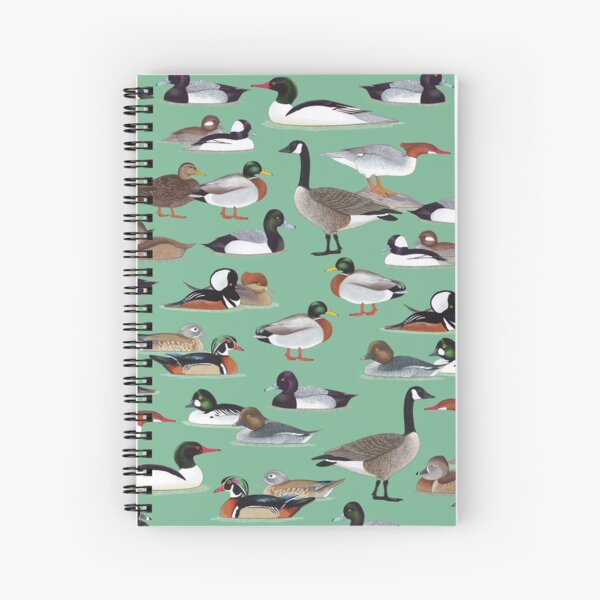 North American ducks on socks- Ducks of North America on socks! Spiral Notebook