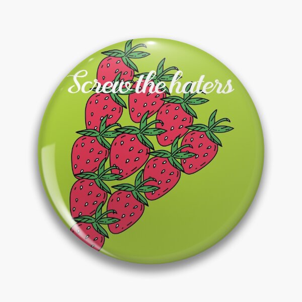 Item preview, Strawberry Pizza Screw The Haters designed and sold by okpinsPets.