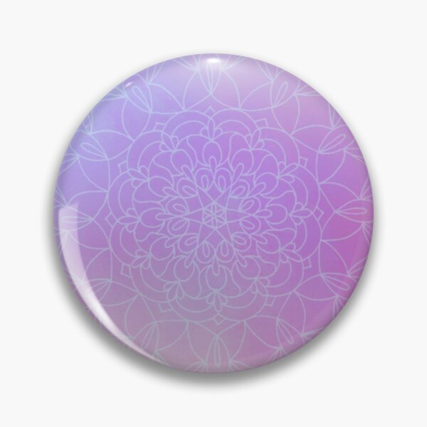 Item preview, Circular Modern Floral Sacred Geometric Art Retro Pastel Rainbow Mandala designed and sold by IZiets.