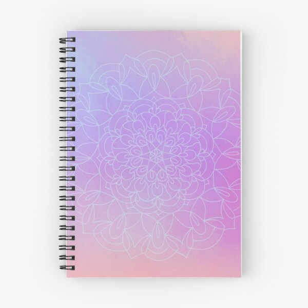 Item preview, Circular Modern Floral Sacred Geometric Art Retro Pastel Rainbow Mandala designed and sold by IZiets.