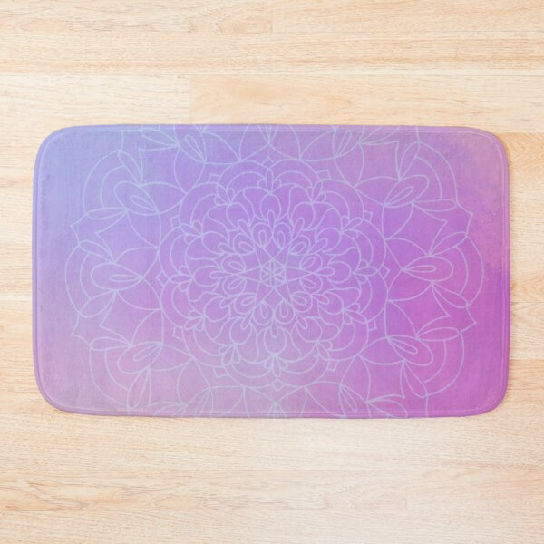 Item preview, Circular Modern Floral Sacred Geometric Art Retro Pastel Rainbow Mandala designed and sold by IZiets.