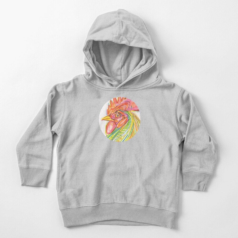 Rooster Drawing - 2017 Toddler Pullover Hoodie