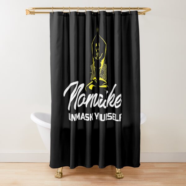 Nomaske - Nomaske Démasquez-vous Bouddha Corona Pandemie Virus Rideau de douche