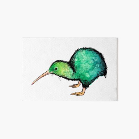 Cute Kiwi - Watercolour Art Art Board Print