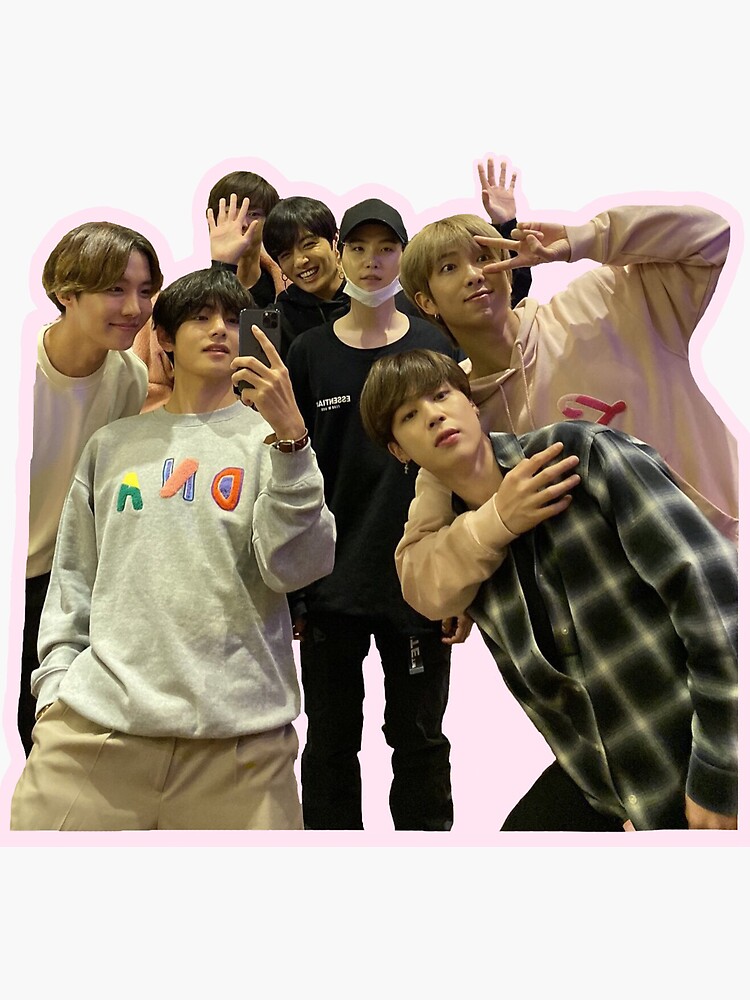 "BTS mirror selfie" Sticker by Elinatpwk | Redbubble