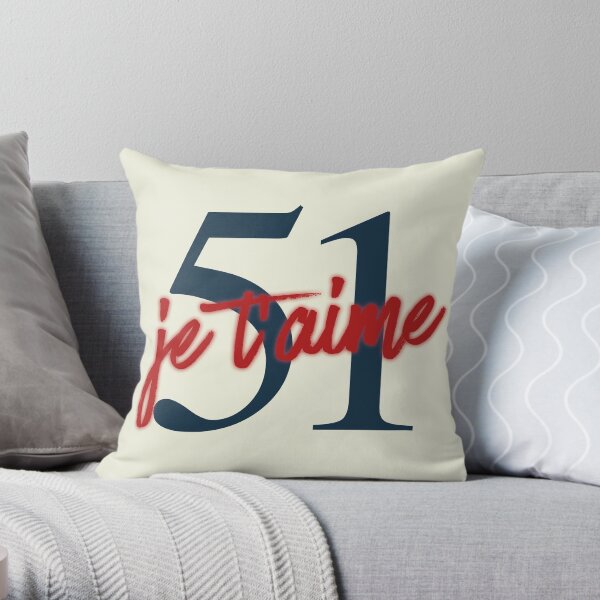 51 je t'aime Coussin