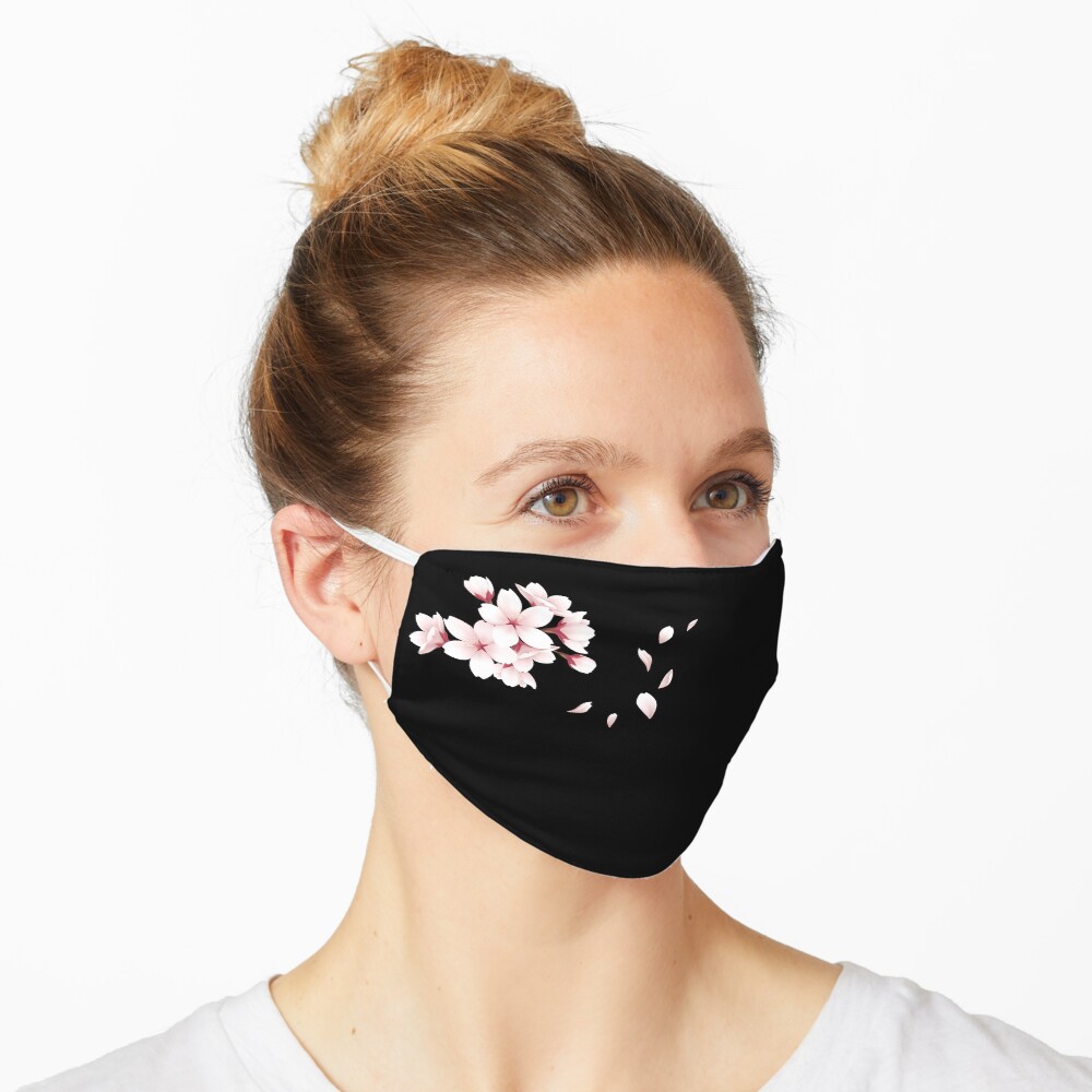 Flor de jazmín en máscara Mascarilla