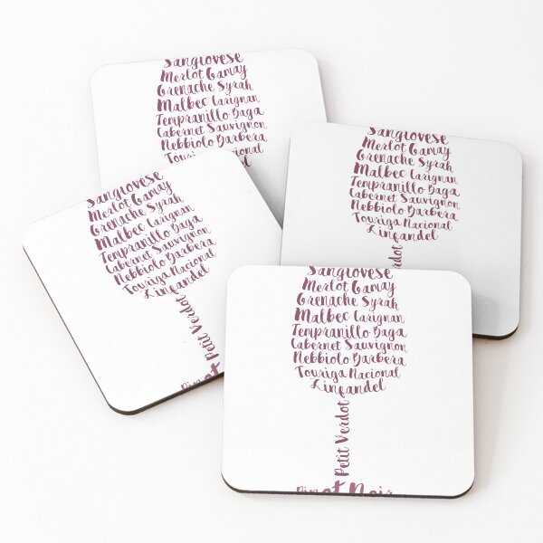 Item preview, Red Wine Varieties Glass designed and sold by printadorable.