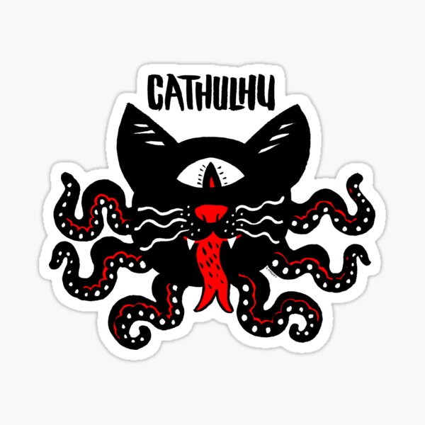 Cathulhu Sticker