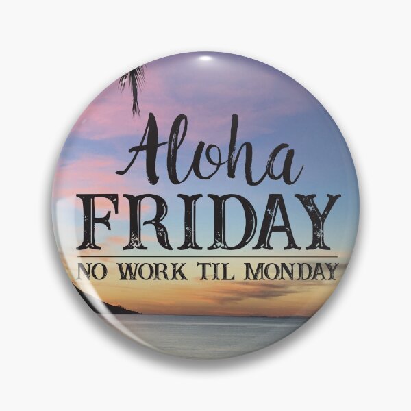 Item preview, Aloha Friday Beach Sunset Happy Friday Feeling Quote designed and sold by HotHibiscus.