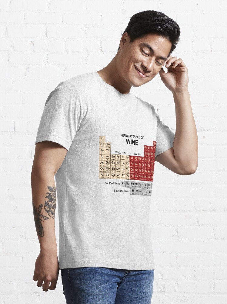 periodic table of wine t shirt