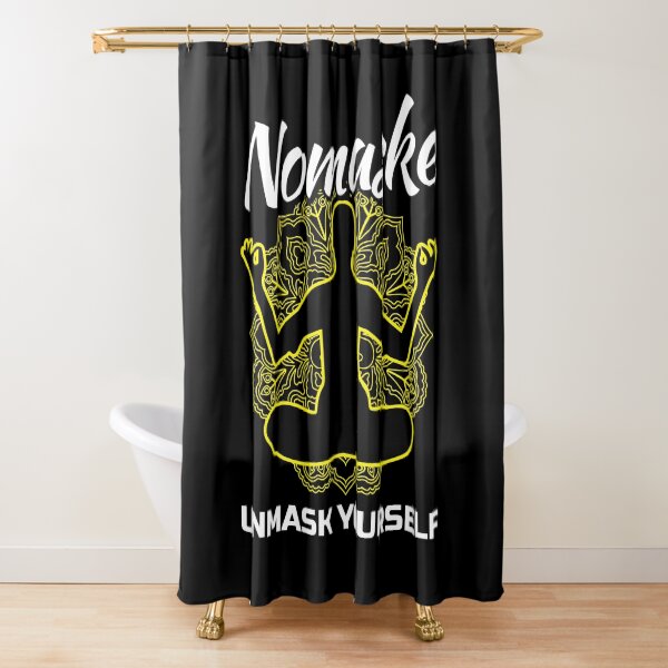 Nomaske - Nomaske Démasquez-vous Bouddha Corona Pandemie Virus Rideau de douche