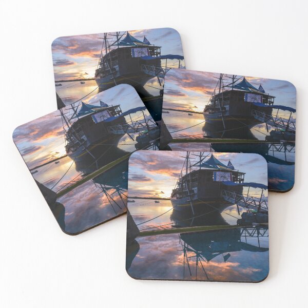 Item preview, Sunset at a tropical resort designed and sold by tank200bar.