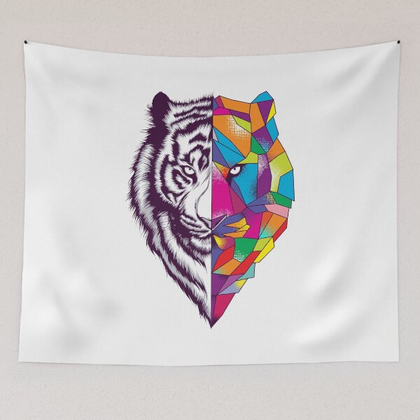 Item preview, Wild Polygonal Tiger And Lion gifts, Tiger Lion Fashion Graphic Design Gifts designed and sold by belmahdy.