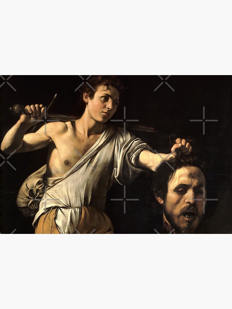 David Against Goliath - Pray For Paris - caravaggio by streetculte