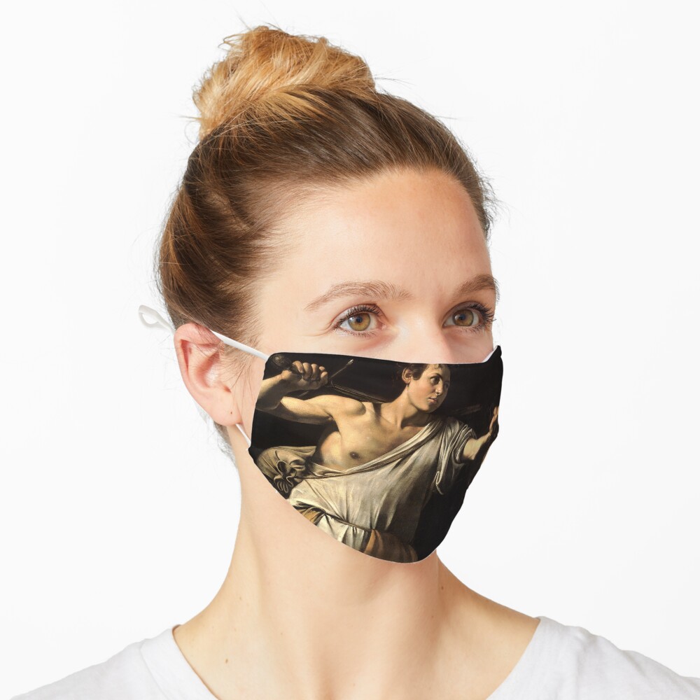 David Against Goliath - Pray For Paris - caravaggio Mask