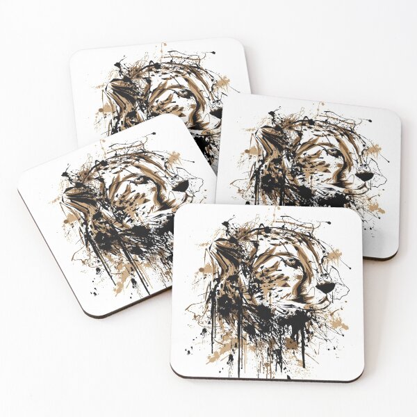 Artikelvorschau, Wild Splash Color Tiger Geschenke, Fearless Tiger Fashion Grafikdesign Geschenke entworfen und verkauft von belmahdy.