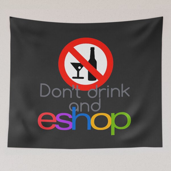 Item preview, Don't drink and eshop!! designed and sold by PrintPit.