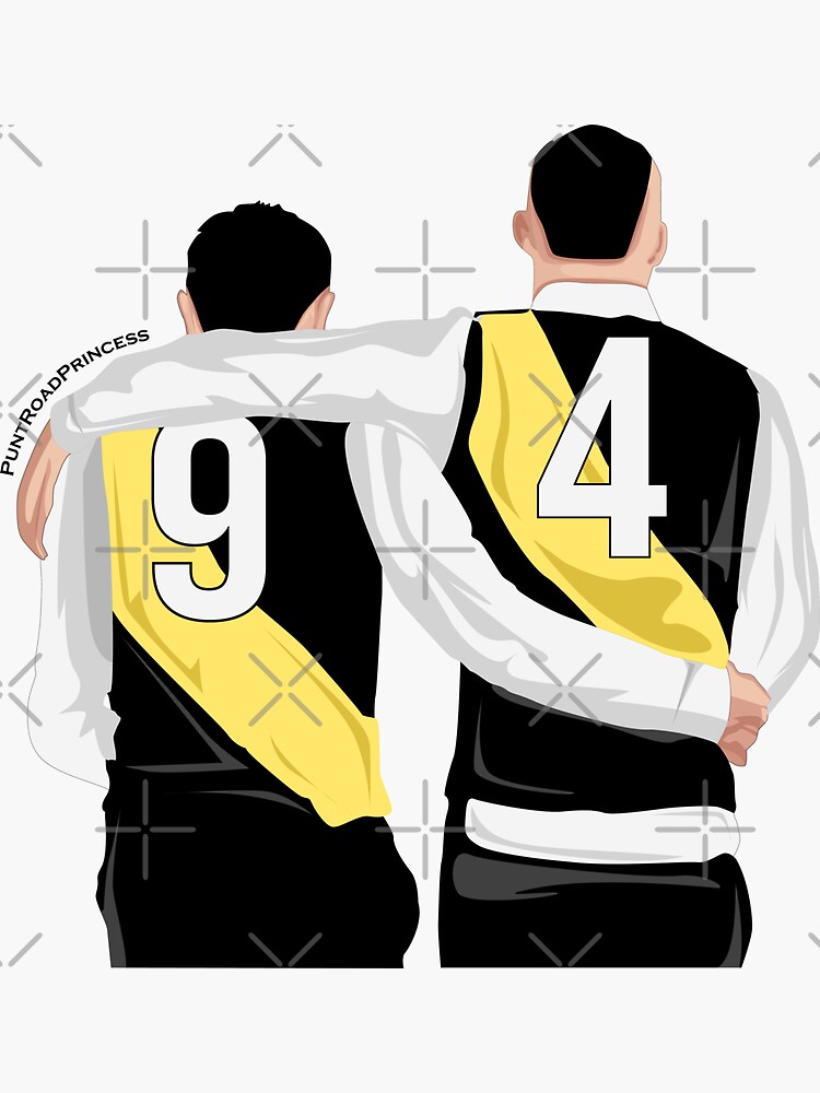 Thumbnail 3 of 3, Sticker, Dustin Martin, Trent Cotchin Departing designed and sold by PuntRdPrincess.