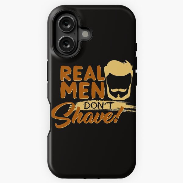 Item preview, Real men don’t shave! designed and sold by Schmuddelshirt.