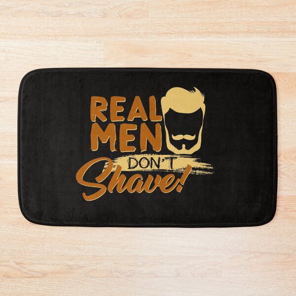 Aperçu de l'œuvre Les vrais hommes ne se rasent pas! créée et vendue par Schmuddelshirt.