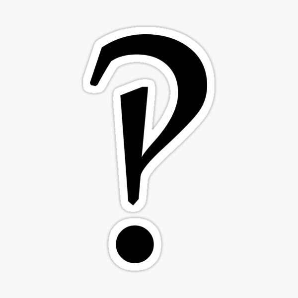 Interrobang Sticker