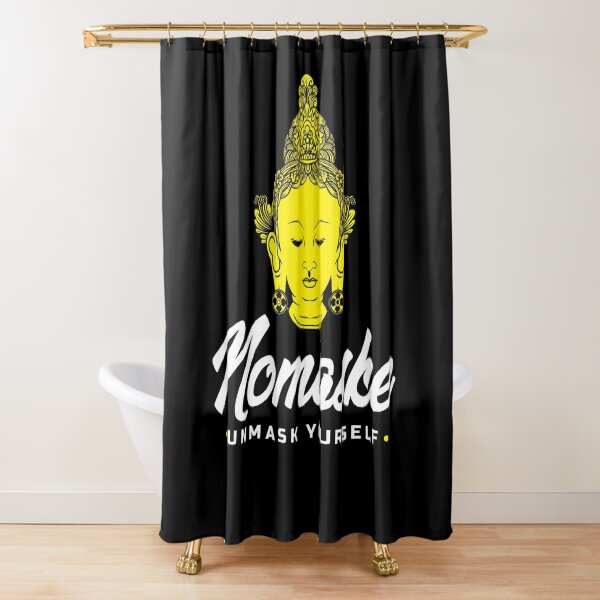 Nomaske - Nomaske Unmaske Yoga Corona Pandemie Virus Buddha Rideau de douche