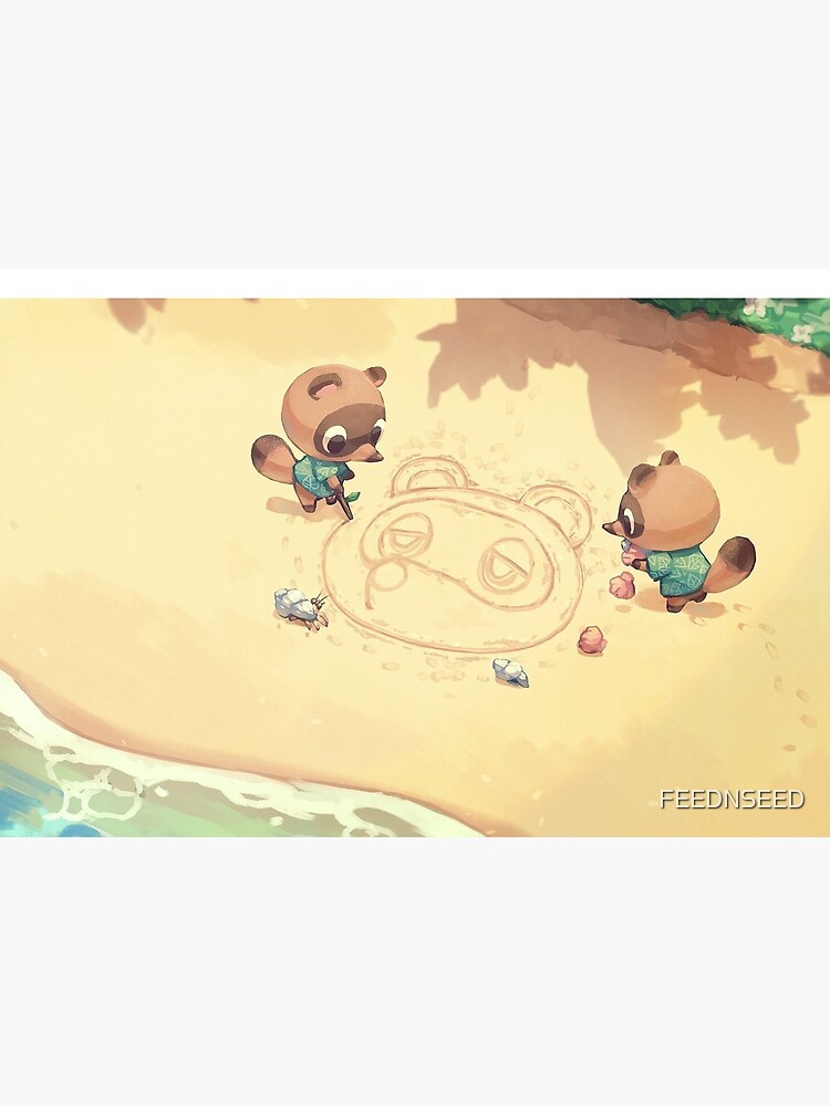 "Animal Crossing Wallpaper" Mask by FEEDNSEED | Redbubble