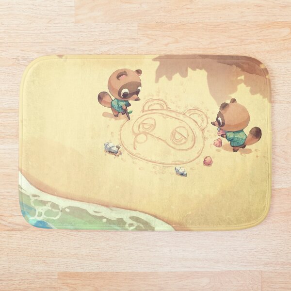 Animal Crossing Wallpaper Bath Mat