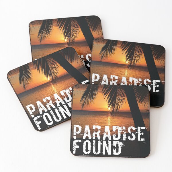 Item preview, Paradise Found Tropical Palm Tree Beach Sunset designed and sold by HotHibiscus.