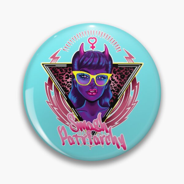 Smash Patriarchy button Pin