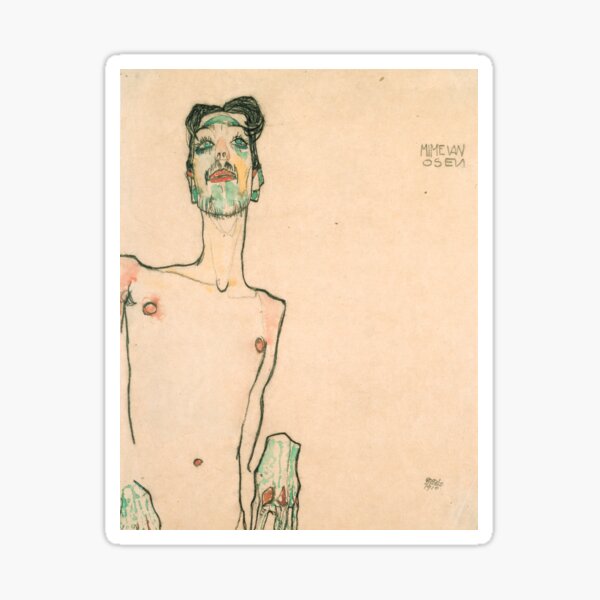 Artikel-Vorschau von Egon Schiele, Mime van Osen, 1910, designt und verkauft von Vintage Wall Art.