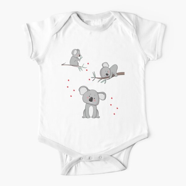 Koalas amoureux - Bébé Koala Bear Body manches courtes