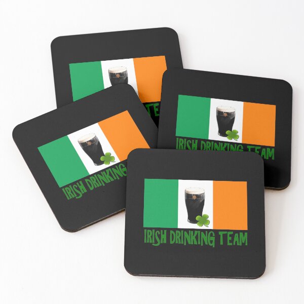 Item preview, Irish drinking team with flag designed and sold by headpossum.