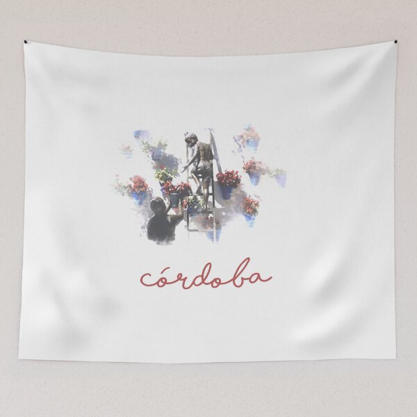 Item preview, CORDOBA - SPAIN - MINIMALIST - WATERCOLOUR - PATIOS OF CORDOBA  designed and sold by Tropical Blood.