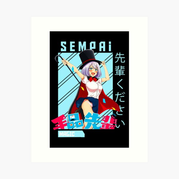 Tejina Senpai Pouting Magical Sempai Art Board Print for Sale by