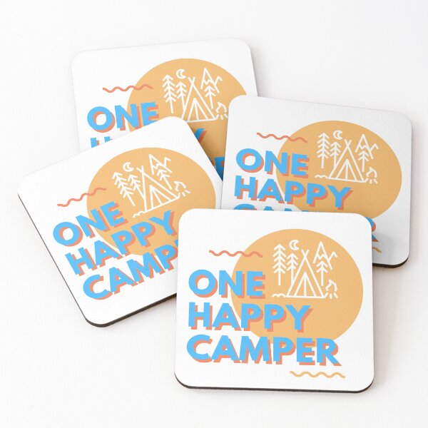 Item preview, One Happy Camper, special gift for Campers or Van lifers, Modern Nomads, Van Lovers, Mountaineers designed and sold by popotamfriends.