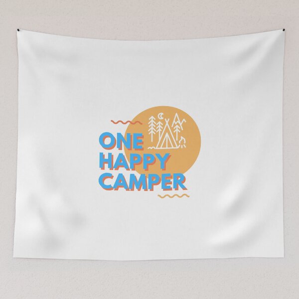 Item preview, One Happy Camper, special gift for Campers or Van lifers, Modern Nomads, Van Lovers, Mountaineers designed and sold by popotamfriends.