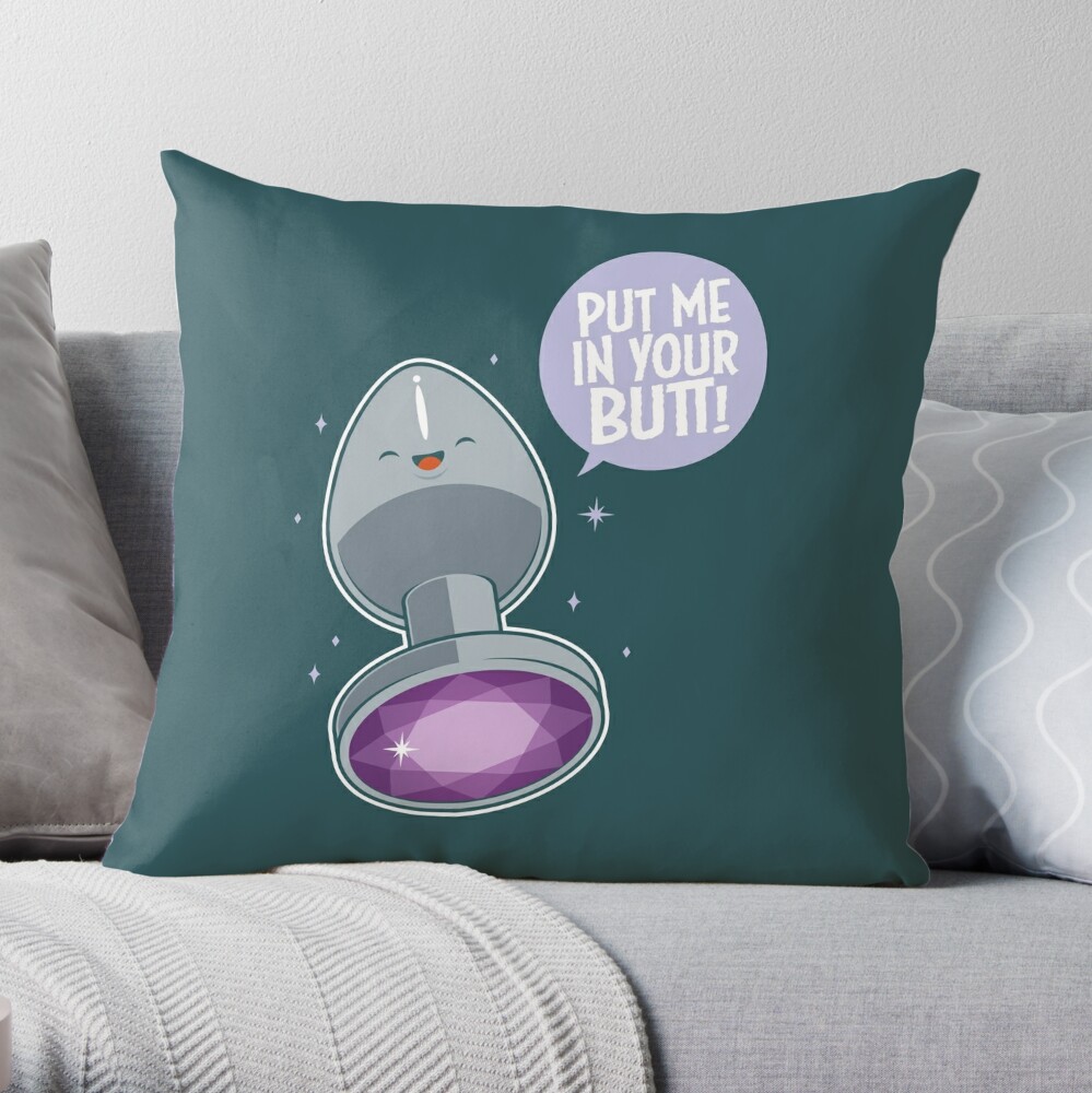 Make your butt look pretty! Throw Pillow for Sale by penandkink