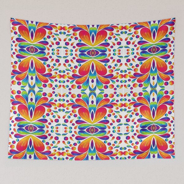 Item preview, Vibrant flower abstracto,colorful abstraction,psychedelic arte abstracto,abstract art design designed and sold by Adri Barnard.