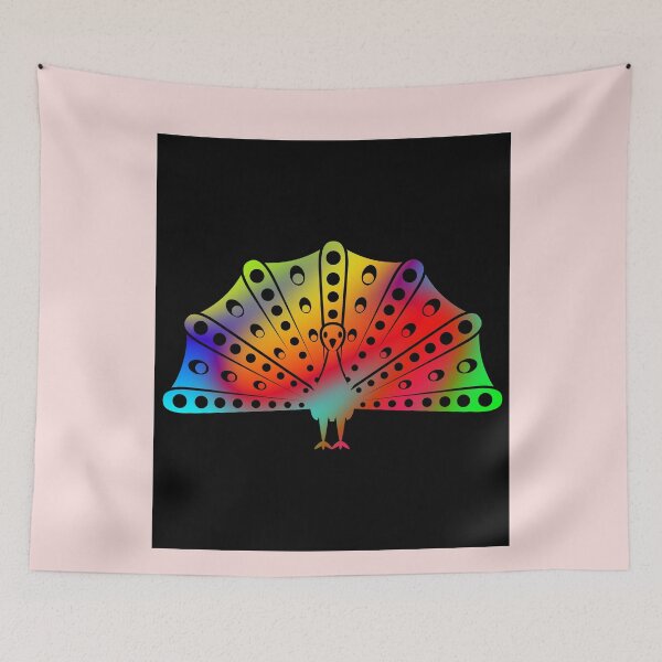 Item preview, Rainbow peacock designed and sold by Schmuddelshirt.